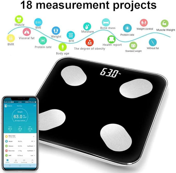 Bluetooth Bathroom Scaleميزان حمام بلوتوث