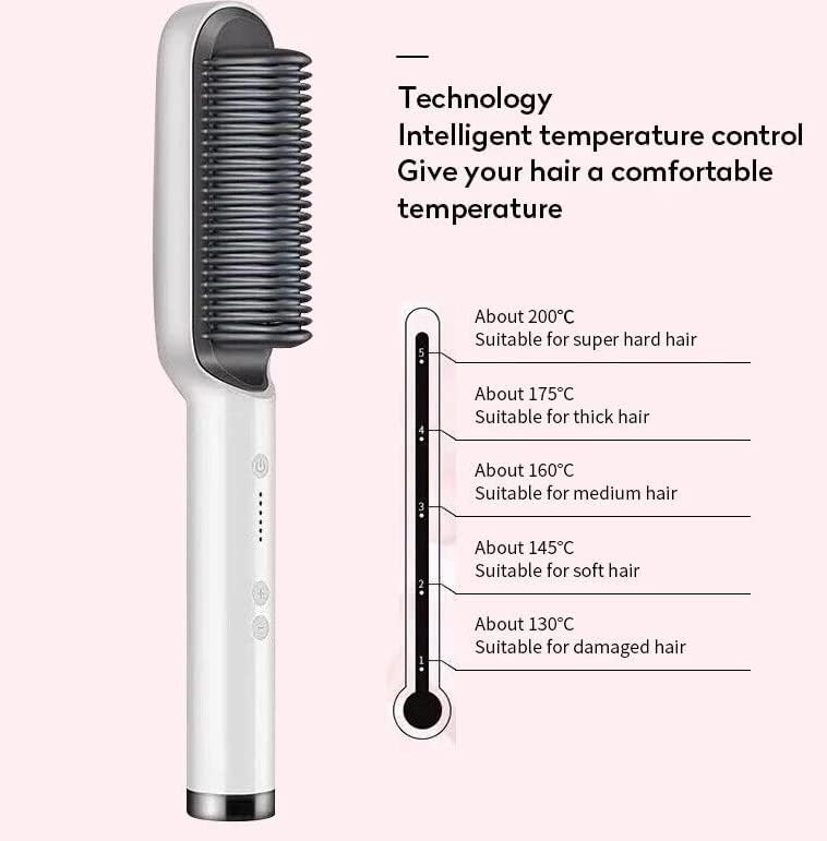 Electric Hair Straightener Comb for Black Hair