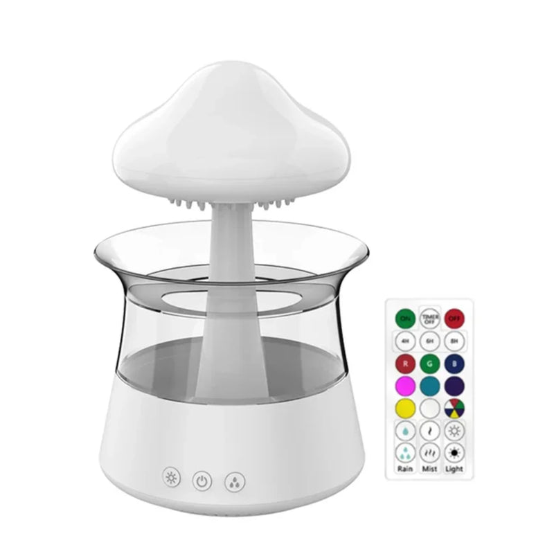 300mL Mushroom Humidifier - مرطب الهواء مع ضوء ليلي