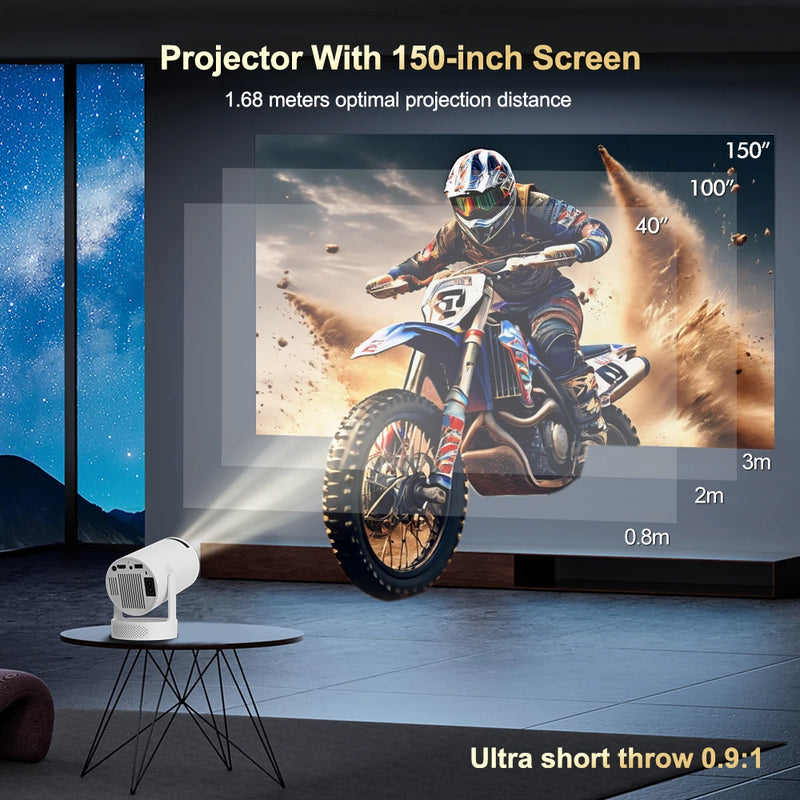 HY300 PRO 4K Mini Projector - بروجيكتور محمول